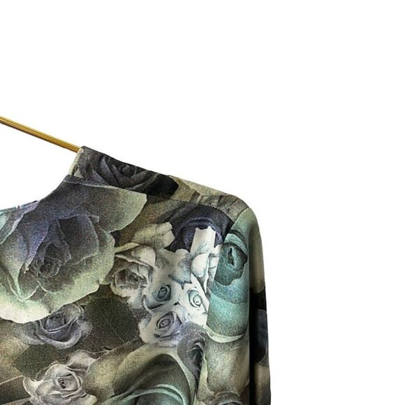 Emma Cook Rose Print Silk Blend Tunic Top Size 8 - Picture 5 of 7